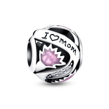 Pink Flower For Mom CHARM