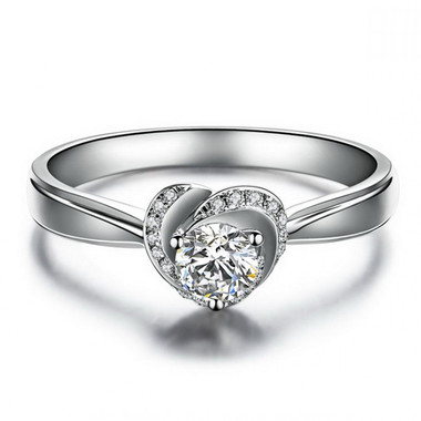 Classic Crystal Band Ring/Engagement Ring