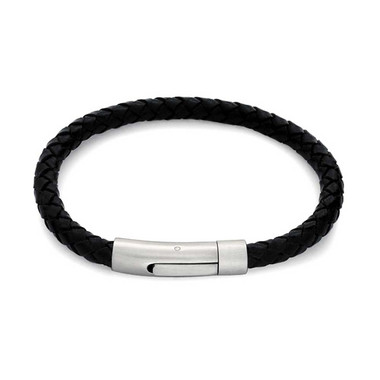 Black Leather Bracelet