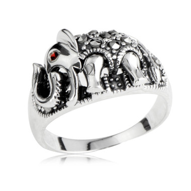 SILVER RING - EARTHBOUND ELEPHANT