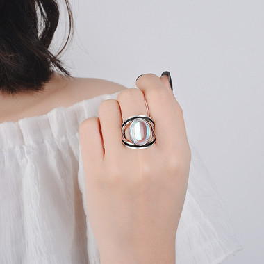 MOONSTONE RING - COLORFUL