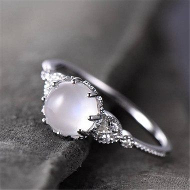 MOONSTONE RING - LIFTED MOON